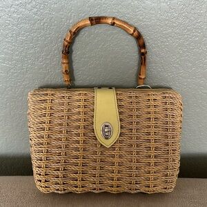 Vintage Straw Bag. Made in Japan!